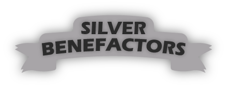 A Ribbon that says Silver Benefactors